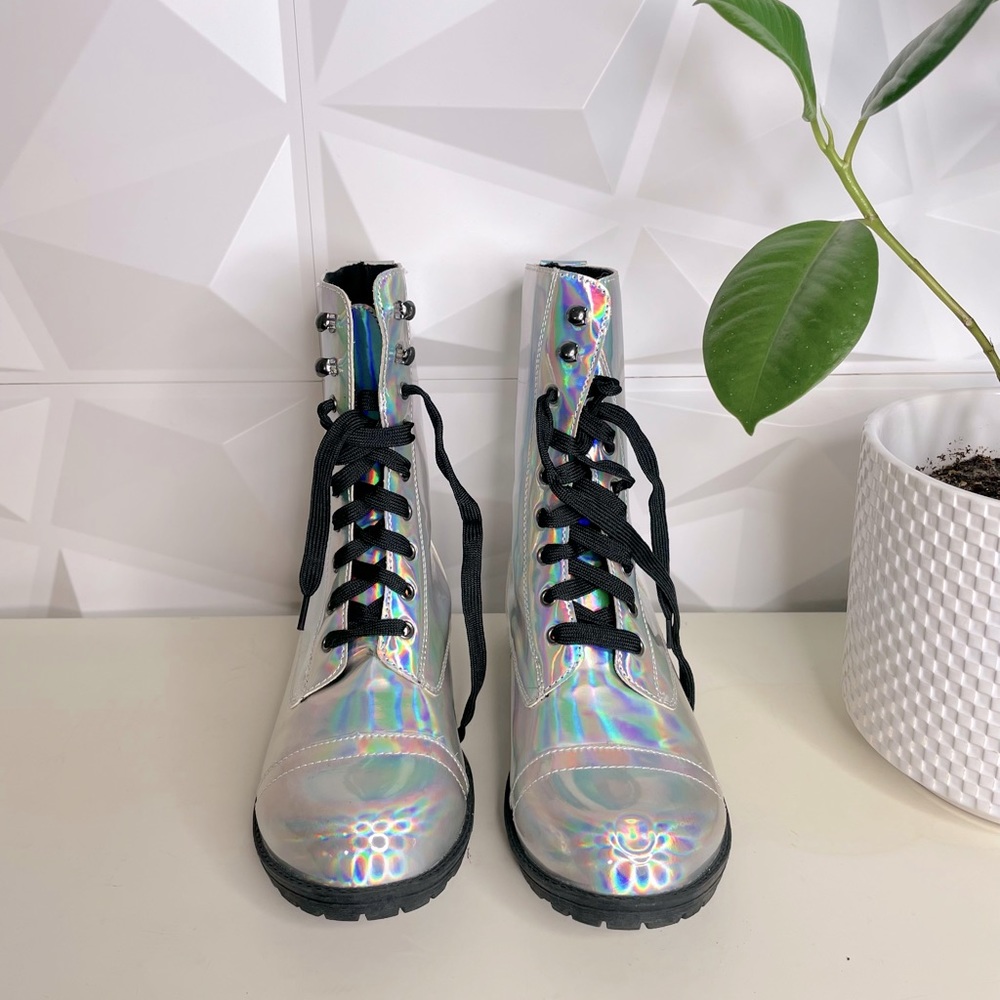 Holographic Combat Boots